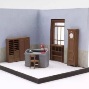 GALOPIN 8703012-15 Kit d'aménagement intérieur "Bureau chef de gare avec guichet"