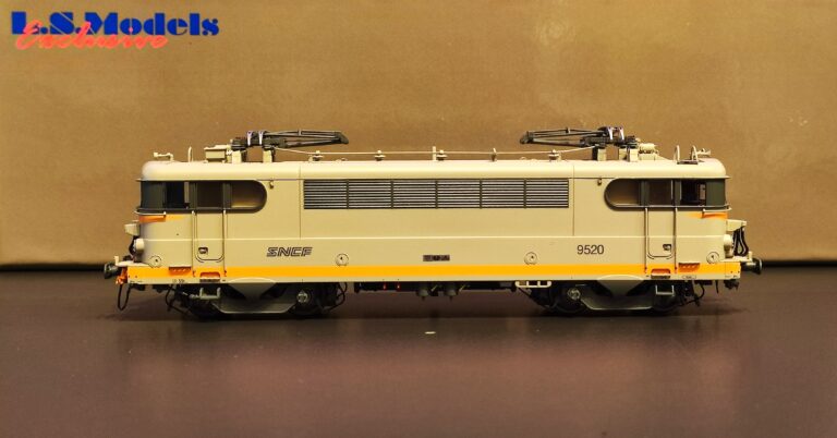 LS Models 10225S Locomotive électrique BB 9520, SNCF, gris béton / orange, logo nouille, Avignon, Digital sonore