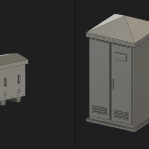 LTA009 Armoire électrique modèle D + caisse à piles