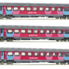 3 Voitures Corail VTU B11tu – OUIGO SNCF – Roco 6200025 – Ep. VI – HO 1/87