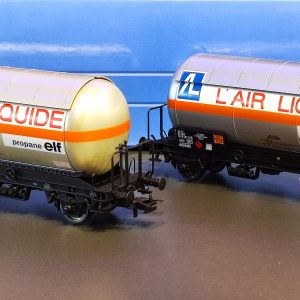 JOUEF HJ6287 Set de deux wagons citernes à gaz SNCF L'AIR LIQUIDE - Propane ELF