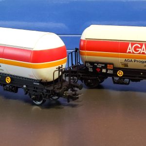 JOUEF HJ6289 Set de deux wagons citernes à gaz SNCF AGA - Progas