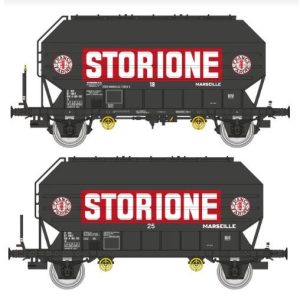 REE WB-905 Set de 2 wagons céréaliers SNCF FRANGECO "STORIONE"