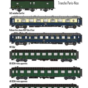 MODELS WORLD MW1002 Rame SNCF CIWL "LE MISTRAL" Paris-Nice
