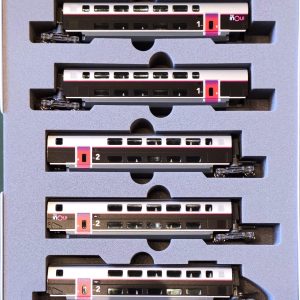 KATO 10-2132 Coffret complémentaire 5 éléments TGV Euroduplex SNCF INOUI Rame 4711