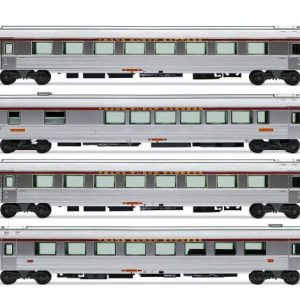JOUEF HJ4205 Set n°1 de 4 voitures Mistral 69 SNCF TEE "Jules Verne"