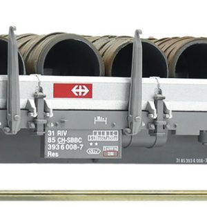 ROCO 76591.B Wagon plat Res CH-SBBC avec chargement de bobines de fils