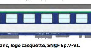REE JM-043 Voiture couchettes CORAIL SNCF B10c10x