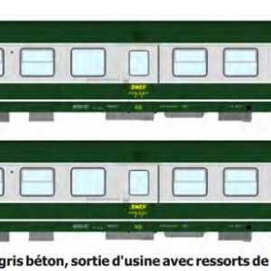 REE JM-045 Set de 2 voitures Ambulance SO SNCF