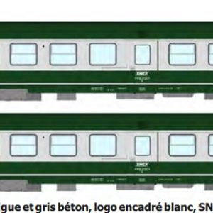 REE JM-047 Set de 2 voitures Ambulance SO SNCF