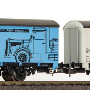 PIKO 27747 Set de deux wagons couverts SBB-CFF SAURER