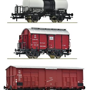 ROCO 6600229 Set de 3 wagons de marchandises FS