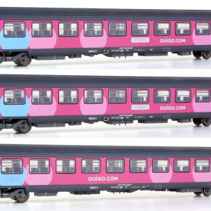 LS MODELS 40995 Set de 3 voitures Corail SNCF VTU OUIGO