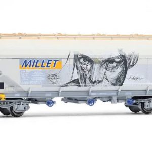 JOUEF HJ6319 Wagon céréalier Uagps F-MISA MILLET avec graffiti