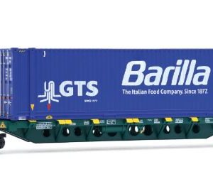 RIVAROSSI HR6706 Wagon porte containers Sgnss CEMAT chargé d'un container 45' GTS " BARILLA"